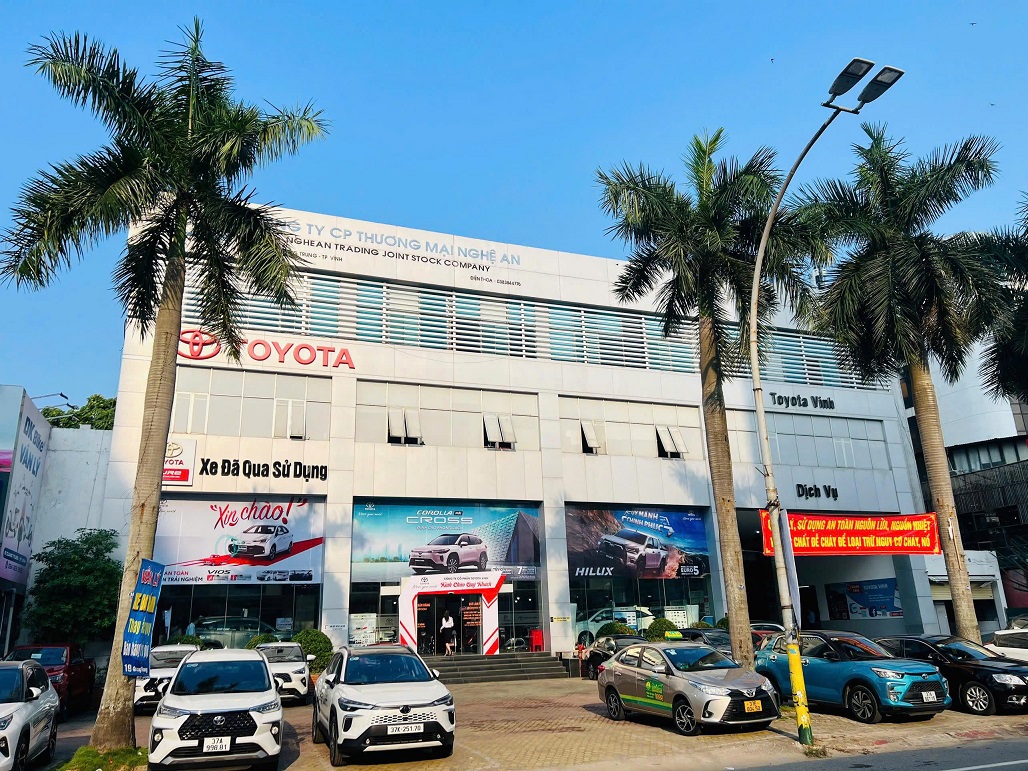 Toyota Vinh Nghệ An tại Số 19 Quang Trung, phường Thành Vinh, Nghệ An